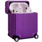 Luggage Earphone Protective Case For AirPods 1 / 2(Pearl Purple) - 1
