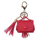 Leather Tassels Earphones Shockproof Protective Case for Apple AirPods 1/2(Red) - 1