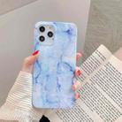 For iPhone 11 Marble Pattern TPU Protective Case (Blue Purple) - 1