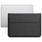 PU Leather Ultra-thin Envelope Bag Laptop Bag for MacBook Air / Pro 11 inch, with Stand Function(Black) - 1