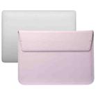 PU Leather Ultra-thin Envelope Bag Laptop Bag for MacBook Air / Pro 11 inch, with Stand Function(Pink) - 1