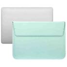 PU Leather Ultra-thin Envelope Bag Laptop Bag for MacBook Air / Pro 13 inch, with Stand Function(Mint Green) - 1