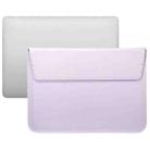 PU Leather Ultra-thin Envelope Bag Laptop Bag for MacBook Air / Pro 13 inch, with Stand Function(Light Purple) - 1