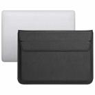 PU Leather Ultra-thin Envelope Bag Laptop Bag for MacBook Air / Pro 15 inch, with Stand Function(Black) - 1