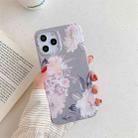 Laser Pattern TPU Protective Case for iPhone 11 Pro(Pink Flowers) - 1