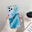 Marble Pattern TPU Protective Case for iPhone 11 Pro(Gilding Shell) - 2