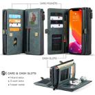 CaseMe 018 Detachable Multi-functional Horizontal Flip Leather Case, with Card Slot & Holder & Zipper Wallet & Photo Frame For iPhone 12 mini(Blue) - 3