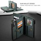CaseMe 018 Detachable Multi-functional Horizontal Flip Leather Case, with Card Slot & Holder & Zipper Wallet & Photo Frame For iPhone 12 mini(Blue) - 4