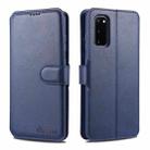 For Samsung Galaxy S20 FE / S20 Fan Edition / S20 Lite / S20 FE 4G / S20 FE 5G / S20 FE 2022 AZNS Calf Texture Horizontal Flip Leather Case with Holder & Card Slots & Wallet & Photo Frame(Blue) - 1