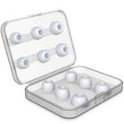 12 PCS Wireless Earphone Replaceable Silicone Ear Cap Earplugs for AirPods Pro, with Storage Box(White) - 1