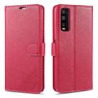 For Vivo Y20 / Y20i AZNS Sheepskin Texture Horizontal Flip Leather Case with Holder & Card Slots & Wallet(Red) - 1