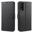 For Vivo Y20 / Y20i AZNS Sheepskin Texture Horizontal Flip Leather Case with Holder & Card Slots & Wallet(Black) - 1
