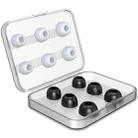 12 PCS Wireless Earphone Replaceable Silicone + Memory Foam Ear Cap Earplugs for AirPods Pro, with Storage Box(White + Black) - 1