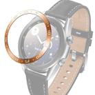 For Samsung Galaxy Watch 3 41mm Smart Watch Steel Bezel Ring, A Version(Rose Gold Ring White Letter) - 1