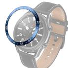 For Samsung Galaxy Watch 3 45mm Smart Watch Steel Bezel Ring, A Version(Blue Ring White Letter) - 1