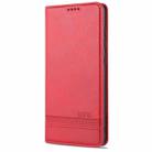 For Huawei P40 Pro AZNS Magnetic Calf Texture Horizontal Flip Leather Case with Card Slots & Holder & Wallet(Red) - 2
