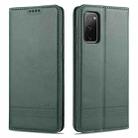 For Samsung Galaxy S20 FE / S20 Fan Edition / S20 Lite / S20 FE4G / S20 FE 5G / S20 FE 2022 AZNS Magnetic Calf Texture Horizontal Flip Leather Case with Card Slots & Holder & Wallet(Dark Green) - 1