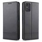 For Huawei Honor X10 Max AZNS Magnetic Calf Texture Horizontal Flip Leather Case with Card Slots & Holder & Wallet(Black) - 1