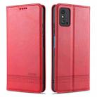 For Huawei Honor X10 Max AZNS Magnetic Calf Texture Horizontal Flip Leather Case with Card Slots & Holder & Wallet(Red) - 1