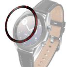 For Samsung Galaxy Watch 3 41mm Smart Watch Steel Bezel Ring, E Version(Black Ring Red Letter) - 1