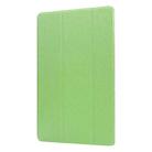 For Samsung Galaxy Tab A7 10.4 T500 TPU Silk Texture Three-fold Horizontal Flip Leather Case with Holder(Green) - 2
