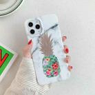 For iPhone 11 Gilding Pineapple Pattern Soft TPU Protective Case (White) - 1