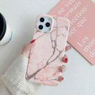 For iPhone 11 Gilding Marble Pattern Soft TPU Protective Case (Pink) - 1