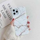 For iPhone 11 Gilding Marble Pattern Soft TPU Protective Case (White) - 1