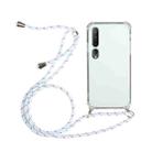 For Xiaomi Mi 10 Four-Corner Shockproof Transparent TPU Protective Case with Lanyard(White) - 1