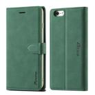 For iPhone 6 Plus / 6s Plus Forwenw F1 Series Matte Strong Magnetism Horizontal Flip Leather Case with Holder & Card Slots & Wallet & Photo Frame(Green) - 1