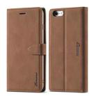 For iPhone 6 Plus / 6s Plus Forwenw F1 Series Matte Strong Magnetism Horizontal Flip Leather Case with Holder & Card Slots & Wallet & Photo Frame(Brown) - 1