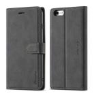 For iPhone 6 / 6s Forwenw F1 Series Matte Strong Magnetism Horizontal Flip Leather Case with Holder & Card Slots & Wallet & Photo Frame(Black) - 1