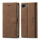 For iPhone 7 / 8 Forwenw F1 Series Matte Strong Magnetism Horizontal Flip Leather Case with Holder & Card Slots & Wallet & Photo Frame(Brown) - 1