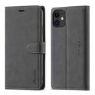 For iPhone 11 Forwenw F1 Series Matte Strong Magnetism Horizontal Flip Leather Case with Holder & Card Slots & Wallet & Photo Frame(Black) - 1