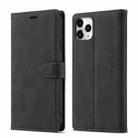 For iPhone 11 Pro Forwenw F1 Series Matte Strong Magnetism Horizontal Flip Leather Case with Holder & Card Slots & Wallet & Photo Frame(Black) - 1