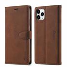 For iPhone 11 Pro Max Forwenw F1 Series Matte Strong Magnetism Horizontal Flip Leather Case with Holder & Card Slots & Wallet & Photo Frame(Brown) - 1