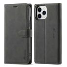 For iPhone 12 Pro Forwenw F1 Series Matte Strong Magnetism Horizontal Flip Leather Case with Holder & Card Slots & Wallet & Photo Frame(Black) - 1