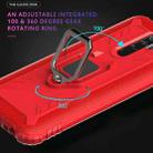 For Xiaomi Redmi 9 Prime Carbon Fiber Protective Case with 360 Degree Rotating Ring Holder(Red) - 7
