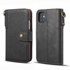 For Samsung Galaxy Note20 Ultra Cowhide Texture Horizontal Flip Leather Case with Holder & Card Slots & Wallet & Lanyard(Black) - 1