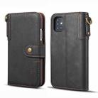 For Samsung Galaxy Note20 Cowhide Texture Horizontal Flip Leather Case with Holder & Card Slots & Wallet & Lanyard(Black) - 1