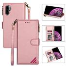 For Huawei P30 Pro Zipper Multi-card Slots Horizontal Flip PU Leather Case with Holder & Card Slots & Wallet & Lanyard & Photo Frame(Rose Gold) - 1