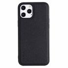 For iPhone 12 mini GEBEI Full-coverage Shockproof Leather Protective Case (Black) - 1