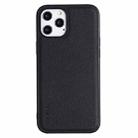 For iPhone 12 / 12 Pro GEBEI Full-coverage Shockproof Leather Protective Case(Black) - 1