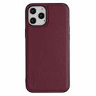 For iPhone 12 / 12 Pro GEBEI Full-coverage Shockproof Leather Protective Case(Red) - 1
