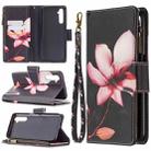 For OPPO Realme 6 Colored Drawing Pattern Zipper Horizontal Flip Leather Case with Holder & Card Slots & Wallet(Lotus) - 1