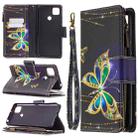 For Xiaomi Redmi 9C Colored Drawing Pattern Zipper Horizontal Flip Leather Case with Holder & Card Slots & Wallet(Big Butterfly) - 1