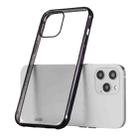 For iPhone 12 / 12 Pro GEBEI Plating TPU Shockproof Protective Case(Black) - 1