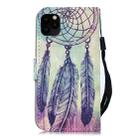 3D Painting Pattern Coloured Drawing Horizontal Flip PU Leather Case with Holder & Card Slots & Wallet For iPhone 12 mini(Feather Wind Chimes) - 3