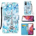 For Samsung Galaxy S20 FE 3D Painting Horizontal Flip Leather Case with Holder & Card Slot & Lanyard(Tower Butterfly) - 1