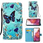 For Samsung Galaxy S20 FE 3D Painting Horizontal Flip Leather Case with Holder & Card Slot & Lanyard(Butterfly) - 1